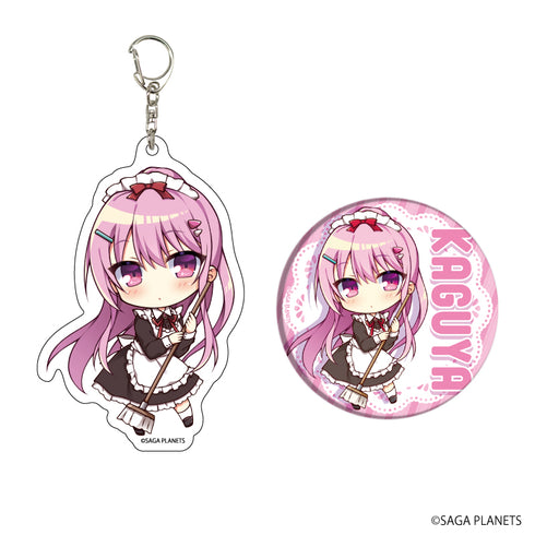 『AMBITIOUS MISSION』アクリルキーホルダー&缶バッジセット 01/かぐや(描き下ろし)